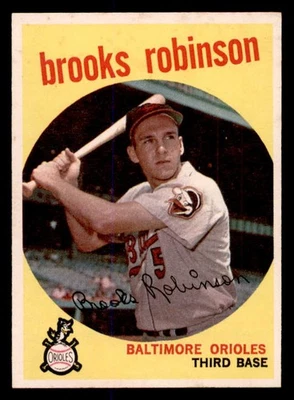 1959 Topps #439 Brooks Robinson Orioles ex-como nuevo centrado 538794 (tarjetas aéreas) Foto 1 de 2
