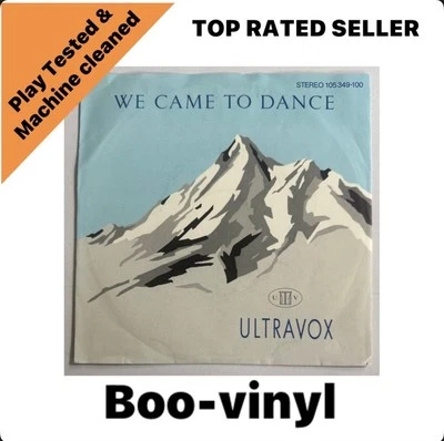 Ultravox ~ We Came To Dance ~ German Issue Vinyl Record 7" Single  NM / VG+ Foto 1 de 4
