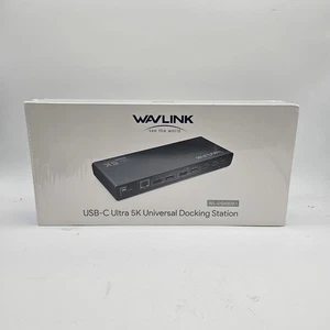 Wavlink USB-C Ultra 5K Universal Docking Station, Dual 4K Display, WL-UG69DK1 - Picture 1 of 6