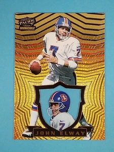 1997 Pacific Invincible John Elway Denver Broncos #44 🏈 - Picture 1 of 2