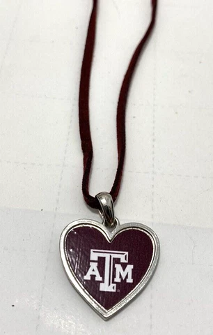 Texas A&M Logo 18" Necklace Heart B4-3*S Cover