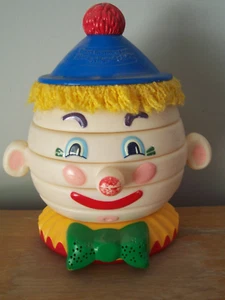 VINTAGE TEXAS INSTRUMENTS TALKING STACK-A-ROUND CLARENCE THE CLOWN - Picture 1 of 4