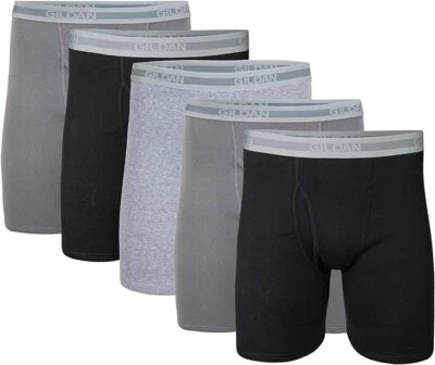 Gildan Men's Underwear Boxer Briefs, 5 pack - Image 1 of 4