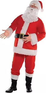 NEU Klassischer Weihnachtsmann Anzug Weihnachten 1 Set 7-teilig Erwachsene Standardgröße bis Größe 44 - Bild 1 von 5