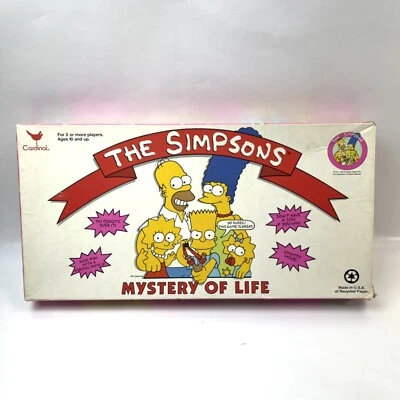 Juego de mesa Los Simpson Misterio de la Vida de Cardinal Vintage 1990 Coleccionable Foto 1 de 4