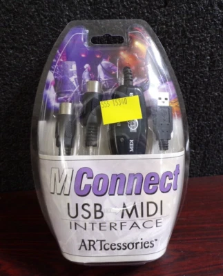 ART MCONNECT USB Interface Plug and Play Cable w/ MIDI In/Out Used(G) - Image 1 of 4