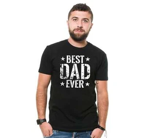 Mens Best Dad Ever T-shirt Father's Day Dad T-Shirt Dad Shirts Dad Birthday Gift - Picture 1 of 9