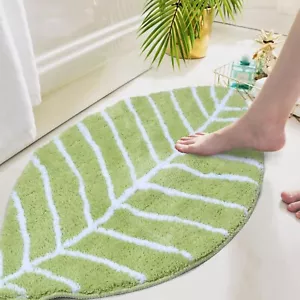 Moss Bath Mat, Ultra Thick Soft Green Bathroom Rug, Water Absorbent Non Slip - Picture 1 of 6