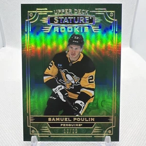Samuel Poulin 2022-23 Stature Rookie Green /99 Pittsburgh Penguins - Picture 1 of 2