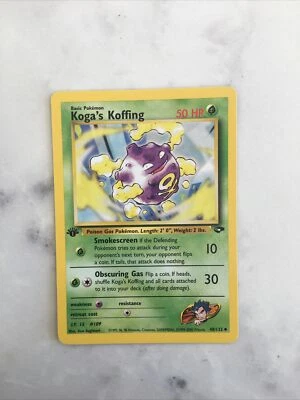 1st Edition Kogas Koffing  - 48/132 - Gym Challenge - Mint To NM - Image 1 of 4