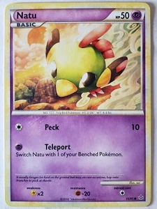 Natu 55/95 VLP / NM - Unleashed Pokemon Card - Sui Art - $2 Combined Shipping - Picture 1 of 2