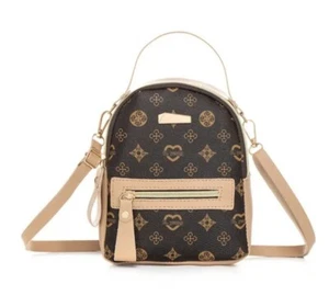 Make a Statement with This Stylish Geometric Graphic Hand Backpack - Women's... - Picture 1 of 7