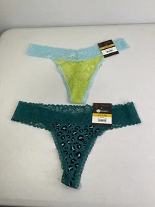 NoBo (No Boundaries) Lace Thong & Micro Thong Panties x2. Size Large. NEW. - Picture 1 of 10