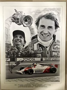 John Watson signierte Formel-1-Fotomontage - Bild 1 von 1