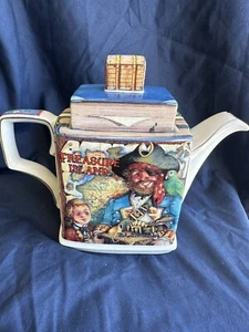 Vintage 50er Jahre Sadler English Bone China Teekanne - Schatzinsel - Bild 1 von 6