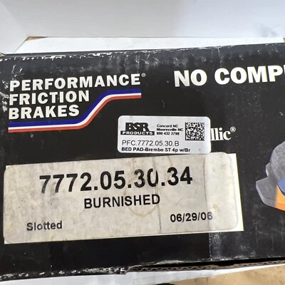 Performance Friction Brake Pads PFC 7772.05.30.34 Racing NASCAR Dirt Asphalt - Image 1 of 4