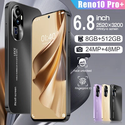 Reno10 Pro+ Smartphone Android Factory Unlocked 6.8" HD 8+512GB 7800mAh Dual SIM - Image 1 of 4
