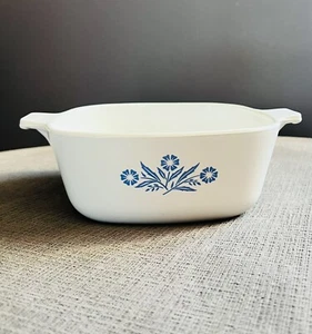 Vintage Corning Ware - blaue Kornblume - 1 1/2 Quart Kasserolle - P-1/2-B - hergestellt in den USA - Bild 1 von 11