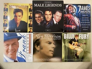 Male Legends Set 1 (2003)  Elvis Presley, Billy Fury, James Brown, Van Morrison - Picture 1 of 8