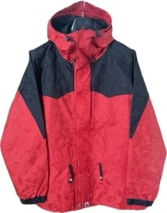 BAPE A BATHING APE  GORE-TEX Jacquard Camo Snowboard Jacket (Black/Red) size L - Picture 1 of 8