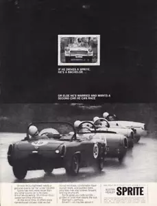 Anuncio original de Austin-Healey Sprite 1965/SCCA Racing Sprites/Gran foto - Imagen 1 de 1