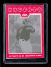 2008 Topps Chrome #38 Justin Upton Magenta Printing Plate 1/1