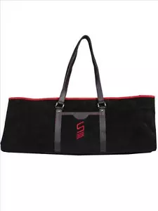 Bolso de yoga Scully de cuero de gamuza negra 903-19 - Imagen 1 de 1