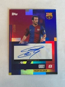 Juego Equipo Topps FC Barcelona 2024-25 Azul Ludovic Giuly Automático/250 #AU-LG - Imagen 1 de 2