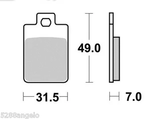 BREMSBELÄGE (beläge) BREMSBELÄGE VORNE PIAGGIO KUGEL 80 SIEHE BESCHREIBUNG GF508 - Bild 1 von 1