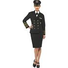 Smiffys Navy Officer Costume, Black (Size L)