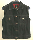 Vintage BUM Equipment Women's Dark Wash Blue Jean Vest  Size: M