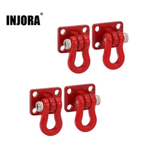 INJORA Metal Tow Hooks Decoration for 1/18 1/24 RC Crawler Scale Accessories - Picture 1 of 6