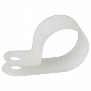 White Nylon P-Clips Assorted Sizes 4.8mm - 28mm - Picture 1 of 1