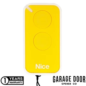 Genuine NICE ERA INTI 2 Button (Yellow Color) Garage Door Gate Remote Control - Picture 1 of 11