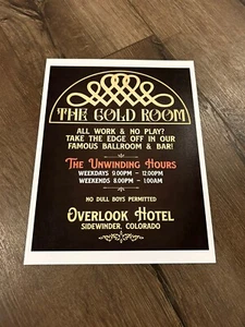 THE SHINING - JACK NICHOLSON Art Print Photo 11" x 14" BAR Poster Overlook Hotel - Picture 1 of 1