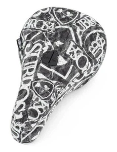 SUBROSA THRASHED PIVOTAL ASIENTO DE BICICLETA BMX KINK CULTO SOMBRA RANT NEGRO BLANCO NUEVO - Imagen 1 de 10