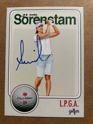 ANNIKA SORENSTAM autograph LPGA golf Hall of Fame HOF custom card signed  - Image 1 of 2
