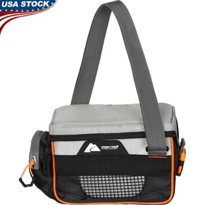 Angelgerätetasche mit 3 Fächern Schnellzugriff Netztasche verstellbarer Riemen Neu - Bild 1 von 10
