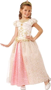 Feenprinzessin-Kostüm für Mädchen Prinzessinnen-Kostüm Kleid und Diadem - Bild 1 von 6