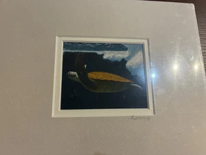 Schwimmende Meeresschildkröte Gemälde von Courtland Roberts - Bild 1 von 3