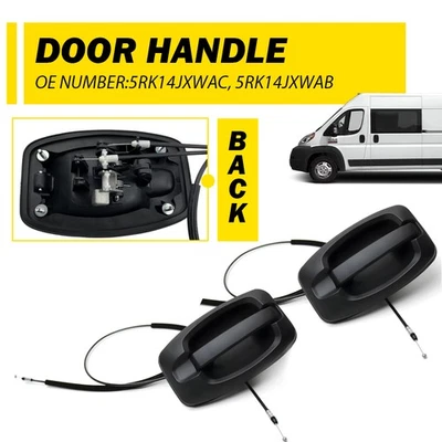 2件装适用于2014-2021 Ram ProMaster 3500 2500 1500侧滑动门把手和电缆 — 第 1/4 张图片