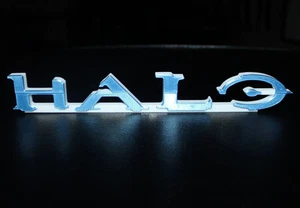 Halo Combat Evolved Schriftart 3D gedruckt Logo Schild Wand Schreibtisch Regal Kunst - Bild 1 von 10