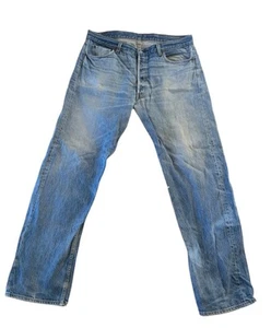 Jeans Vintage Levi’s 501 XX Fade Distress Riparato 40x36 USA anni 80 #465 - Foto 1 di 8
