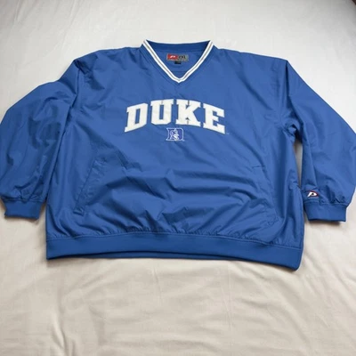 Pullover Duke Blue Devils cortavientos para hombre 2XL jugador profesional bordado cuello en V de colección Foto 1 de 4