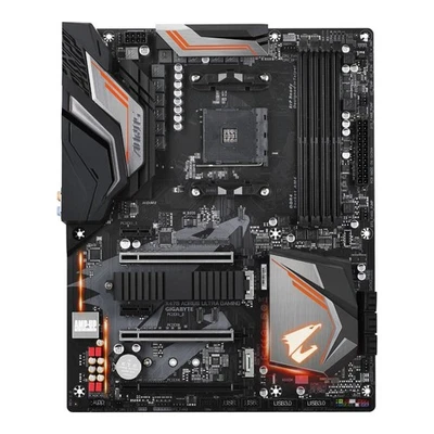 GIGABYTE X470 AORUS Ultra Gaming + AMD Ryzen 7 2700X + Kühler - Gebraucht - NEU  - Bild 1 von 4