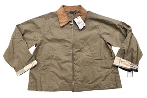 NEU Barbour Catlin wasserdichte Damenjacke grün/schottenkaro Größe 12 neu mit Etikett - Bild 1 von 3