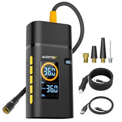 1 Car Air Tire Pump Inflator Compressor LED Digital Electric 12V 20000mA Battery - Image 1 of 4