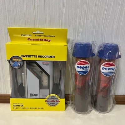 AIWA Cassette Boy PCR-F7 Back To The Future w/ Pepsi bottle set - Image 1 of 4