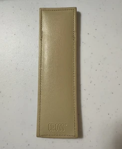 Cross hellbraun beige Ledertasche hält bis zu 2 Stifte oder Bleistifte New Old Stock - Bild 1 von 3