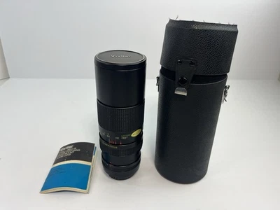 Vivitar 62mm 100-300 f5 Auto Zoom Lens 1:5 with Case - Konica Mount w/ Case - Image 1 of 4